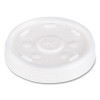 Plastic Lids, Straw-Slot Lid, Fits 12 Oz To 24 Oz Hot/Cold Foam Cups, Translucent, 100/Pack, 10 Packs/Carton