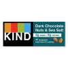 Nuts And Spices Bar, Dark Chocolate Nuts And Sea Salt, 1.4 Oz Bar, 12/Box