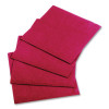 Embossed Beverage Napkins, 2-Ply, 9.5 x 9.5, Red, 1,000/Carton