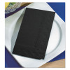 Dinner Napkins, 2-Ply, 15 x 17, Black, 1,000/Carton