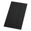 Dinner Napkins, 2-Ply, 15 x 17, Black, 1,000/Carton