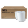 Hardwound Roll Towels, 1-Ply, 8" x 800 Ft, White, 6 Rolls/Carton