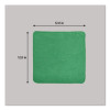 Microfiber Cleaning Cloths, 12 X 12, Green, 24/Pack