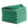Microfiber Cleaning Cloths, 12 X 12, Green, 24/Pack
