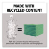 Microfiber Cleaning Cloths, 12 X 12, Green, 24/Pack