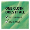 Microfiber Cleaning Cloths, 12 X 12, Green, 24/Pack