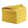 Light Commercial Microfiber Cleaning Cloths, 12 x 12, Yellow, 24/Pack