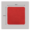 Microfiber Cleaning Cloths, 16 x 16, Red, 24/Pack