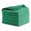 Microfiber Cleaning Cloths, 16 X 16, Green, 24/Pack