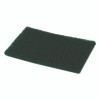 Heavy-Duty Scouring Pad, 6 x 9, Green, 15/Carton