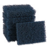 Extra Heavy-Duty Scouring Pad, 3.5 x 5, Dark Blue, 20/Carton