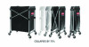 One-Compartment Collapsible X-Cart, Synthetic Fabric, 4.98 Cu Ft Bin, 20.33" x 24.1" x 34", Black/Silver