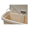 Streamline Resin Step-On Container, Front Step Style, 8 Gal, Polyethylene, Beige