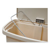 Streamline Resin Step-On Container, Front Step Style, 13 Gal, Polyethylene, Beige