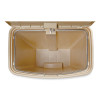 Streamline Resin Step-On Container, Front Step Style, 13 Gal, Polyethylene, Beige