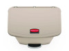 Streamline Resin Step-On Container, Front Step Style, 18 Gal, Polyethylene, Beige