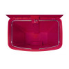 Streamline Resin Step-On Container, Front Step Style, 8 Gal, Polyethylene, Red