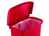 Streamline Resin Step-On Container, Front Step Style, 8 Gal, Polyethylene, Red
