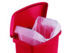 Streamline Resin Step-On Container, Front Step Style, 18 Gal, Polyethylene, Red