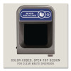 Configure Indoor Recycling Waste Receptacle, Mixed Recycling, 33 Gal, Metal, Gray