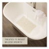 Safti-Grip Bath Mats, White Textured Surface, Suction-Cup Backing, 16" x 28"