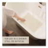 Safti-Grip Bath Mats, White Textured Surface, Suction-Cup Backing, 16" x 28"