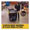 Heavy Duty Adaptable Utility Cart, Plastic, 2 Shelves, 500 Lb Capacity, 17.8" x 46.2" x 36", Black