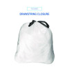 Drawstring Kitchen Bags/Liners, Drawstring, 13 Gal, 24" x 28", White, 50 Bags/Roll, 2 Rolls/Carton
