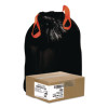 Heavy-Duty Trash Bags, Drawstring, 33 Gal, 1.2 Mil, 33.5" x 38", Black, 25 Bags/Roll, 6 Rolls/Box