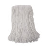 Mop Head, Value Standard Head, Rayon Fiber, Cut-End, #16, White, 12/Carton