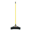 Maximizer Push-To-Center Broom, 18 x 58.13, Polyproylene Bristles, Steel Handle, Yellow/Black