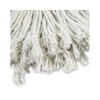 Cut-End Wet Mop Head, Cotton, #24, White 12/Carton