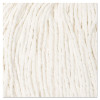 Cut-End Wet Mop Head, Rayon, #24, White, 12/Carton