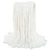 Cut-End Wet Mop Head, Rayon, #24, White, 12/Carton