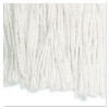 Cut-End Wet Mop Head, Rayon, #24, White, 12/Carton
