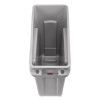 Slim Jim Under-Counter Container, 13 Gal, Polyethylene, Gray