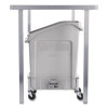 Slim Jim Under-Counter Container, 13 Gal, Polyethylene, Gray