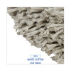Cut-End Wet Mop Head, Cotton, #32, White, 12/Carton