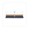 Floor Brush Head, 3" Gray Flagged Polypropylene Bristles, 18" Brush