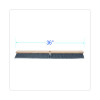 Floor Brush Head, 3" Gray Flagged Polypropylene Bristles, 36" Brush