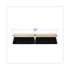 Floor Brush Head, 3" Black Medium Weight Polypropylene Bristles, 18" Brush