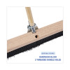 Floor Brush Head, 3" Black Polypropylene Bristles, 36" Brush