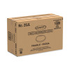 Plastic Lids For Foam Cups, Bowls And Containers, Flat, Vented, Fits 6 Oz To 32 Oz, Translucent, 100/Pack, 10 Packs/Carton