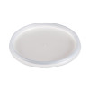 Plastic Lids For Foam Cups, Bowls And Containers, Flat, Vented, Fits 6 Oz To 32 Oz, Translucent, 100/Pack, 10 Packs/Carton