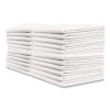 Tissue/Poly Tablecovers, 82" Diameter, White, 25/Carton