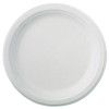Classic Paper Dinnerware, Plate, 9.75" Dia, White, 125/Pack, 4 Packs/Carton