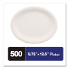 Classic Paper Dinnerware, Platter, 9.75 x 12.5, White, 500/Carton
