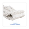 Premium Cut-End Wet Mop Heads, Rayon, 16 Oz, White, 12/Carton