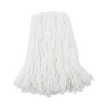 Premium Cut-End Wet Mop Heads, Rayon, 16 Oz, White, 12/Carton