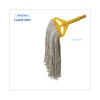 Premium Cut-End Wet Mop Heads, Cotton, 20 Oz, White, 12/Carton